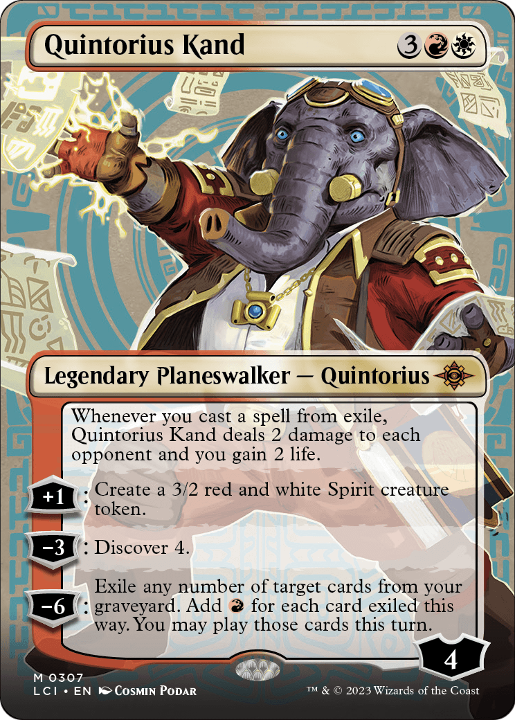 Quintorius Kand (LCI-307) (Borderless) [The Lost Caverns of Ixalan] Foil