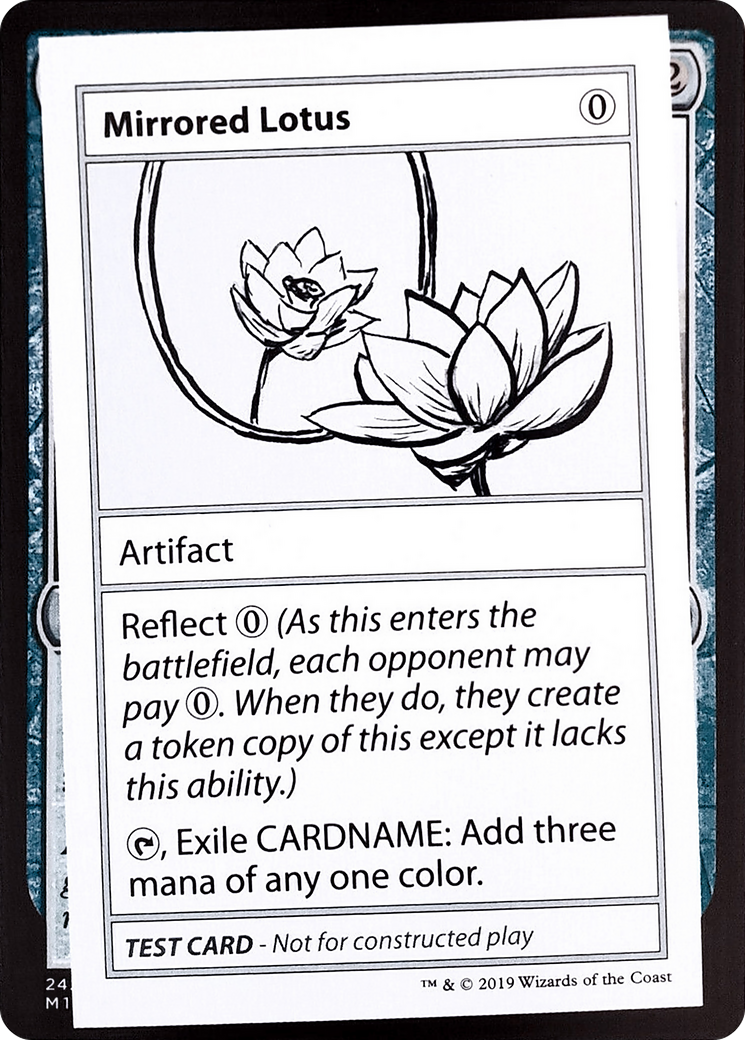 Mirrored Lotus (No PW Symbol) [Mystery Booster Playtest Cards 2021]