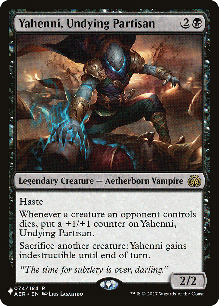 Yahenni, Undying Partisan (LIST-074/184) [The List Reprints]
