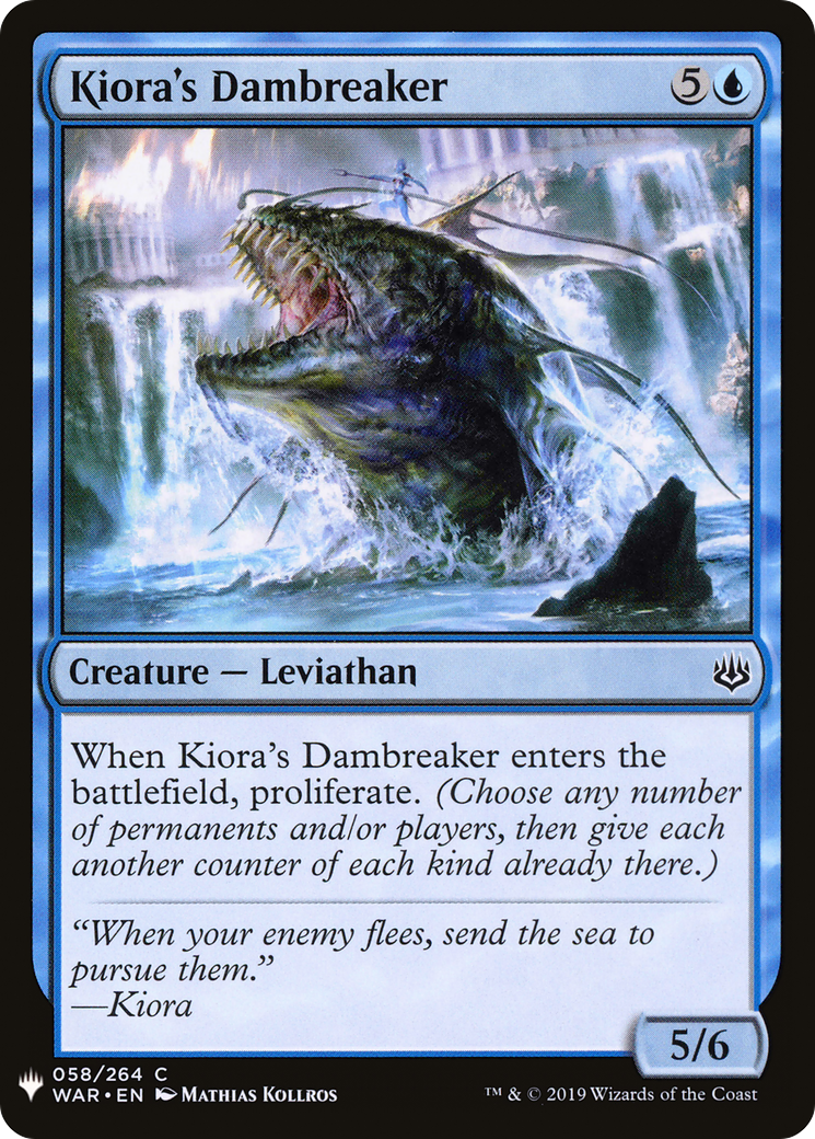 Kiora's Dambreaker (LIST-058) [The List]