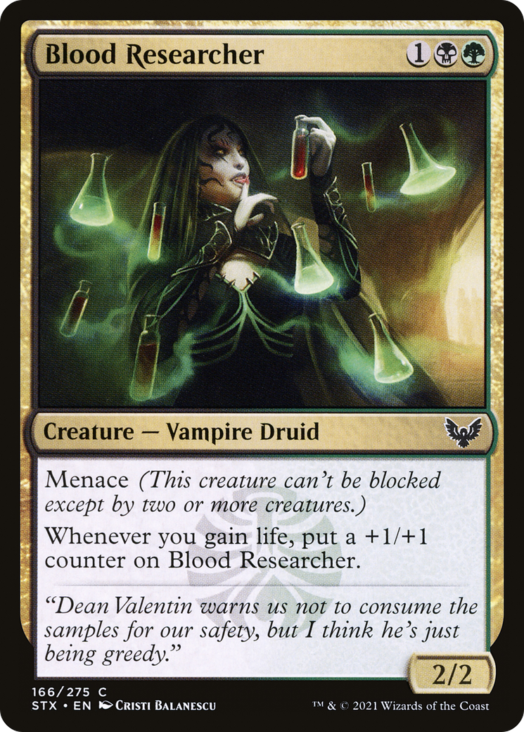 Blood Researcher (STX-166) [Strixhaven: School of Mages] Foil
