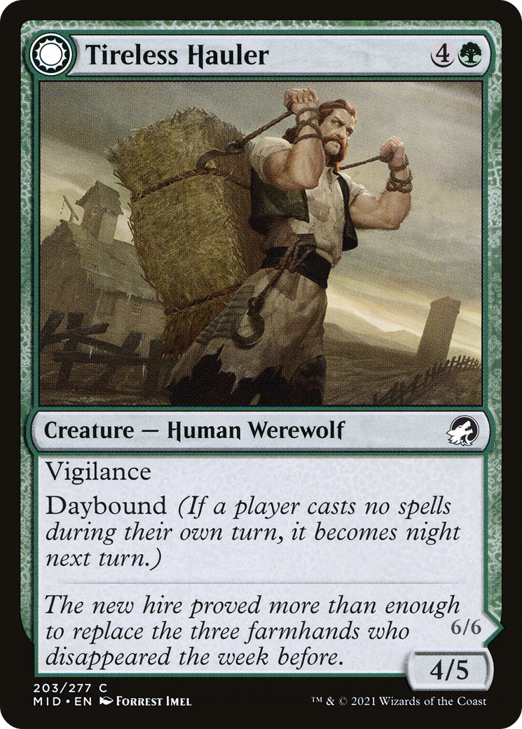 Tireless Hauler (MID-203) [Innistrad: Midnight Hunt]