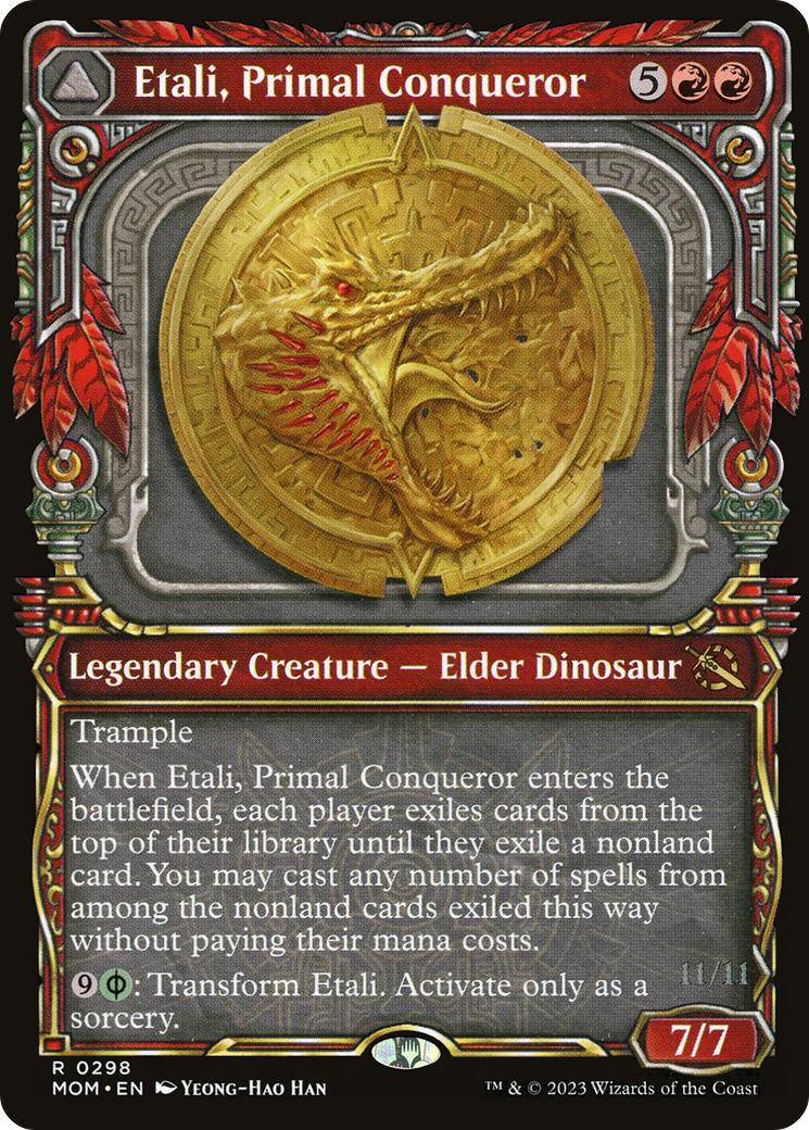 Etali, Primal Conqueror (Showcase) (MOM-298) [March of the Machine]
