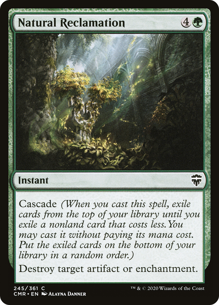Natural Reclamation (CMR-245) [Commander Legends] Foil