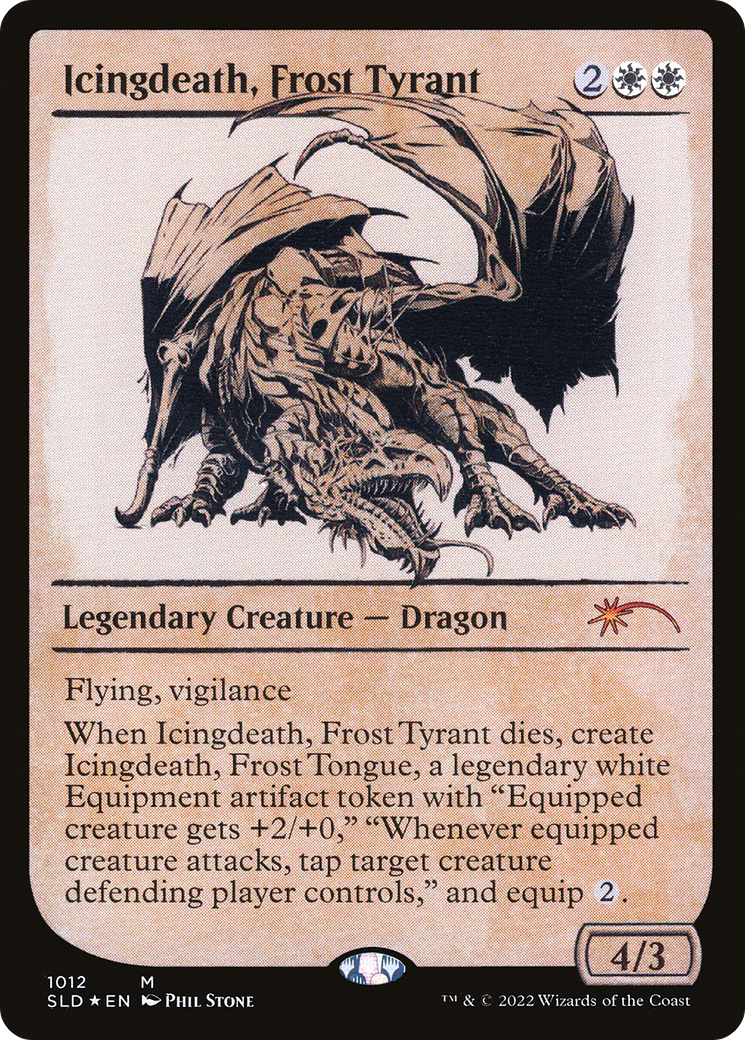 Icingdeath, Frost Tyrant (Showcase) (SLD-1012) [Secret Lair Drop] Foil