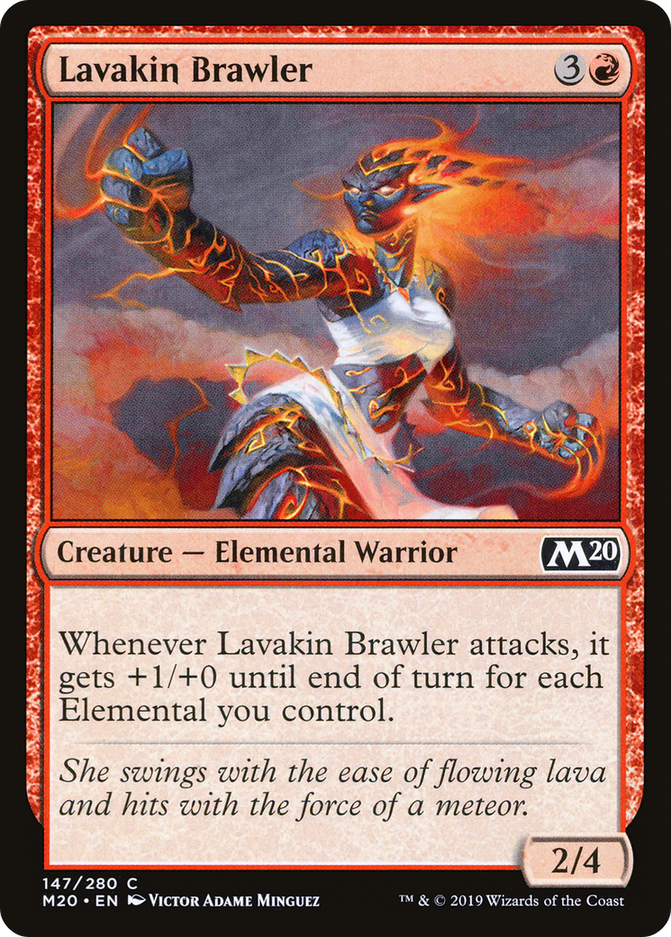 Lavakin Brawler (M20-147) [Core Set 2020] Foil