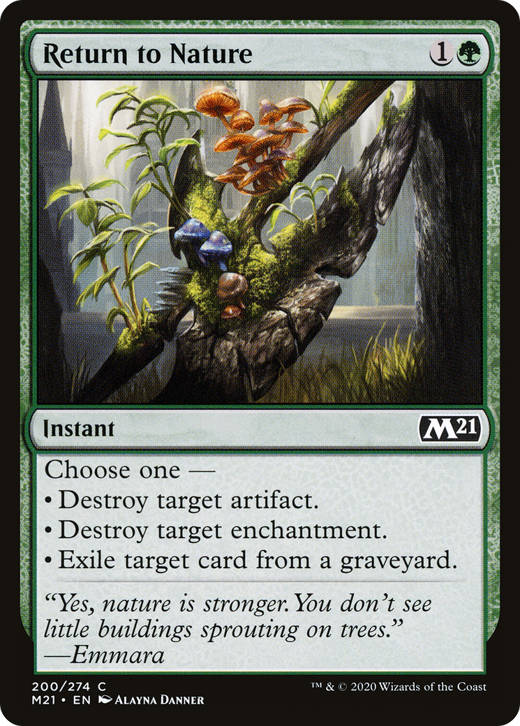 Return to Nature (M21-200) [Core Set 2021] Foil