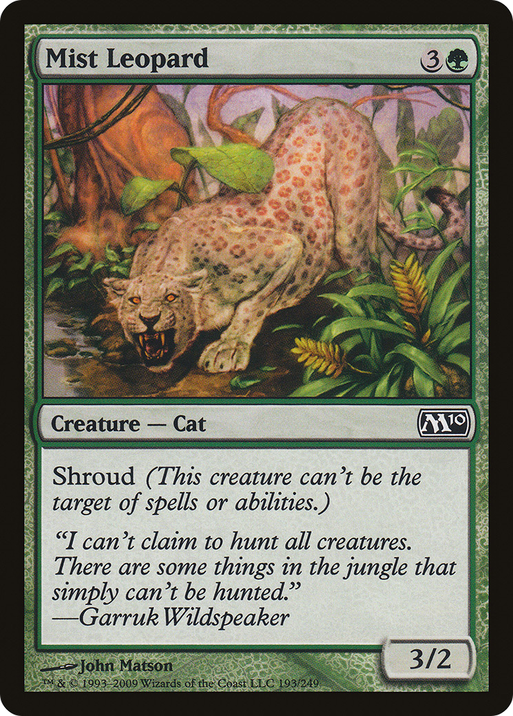 Mist Leopard (M10-193) [Magic 2010] Foil