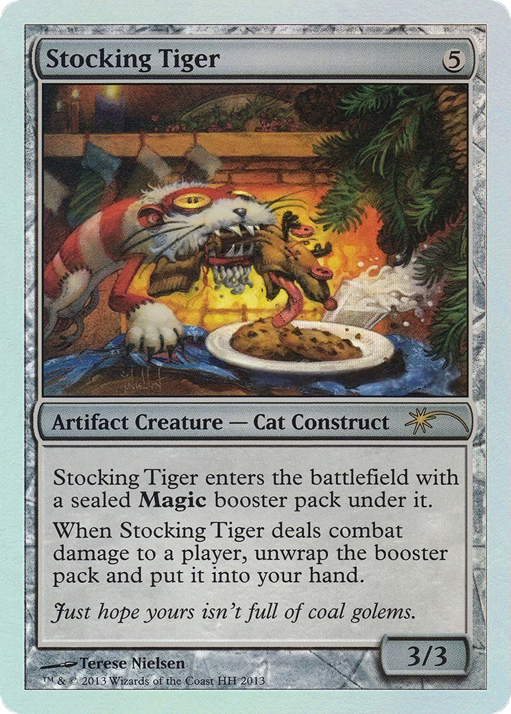 Stocking Tiger (No Date) (MEDIA-HH 2013) [Happy Holidays] Foil