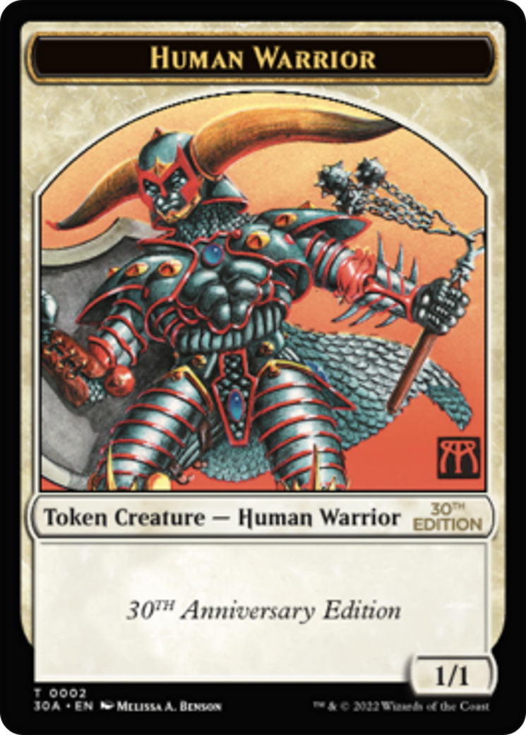 Human Warrior Token (30A-002) [30th Anniversary Tokens]
