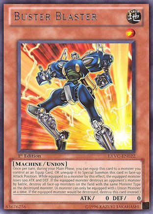 Buster Blaster (Rare) (EXVC-EN022) - Extreme Victory 1st Edition