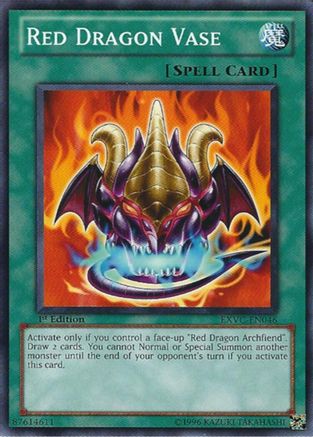 Red Dragon Vase (Common) (EXVC-EN046) - Extreme Victory 1st Edition