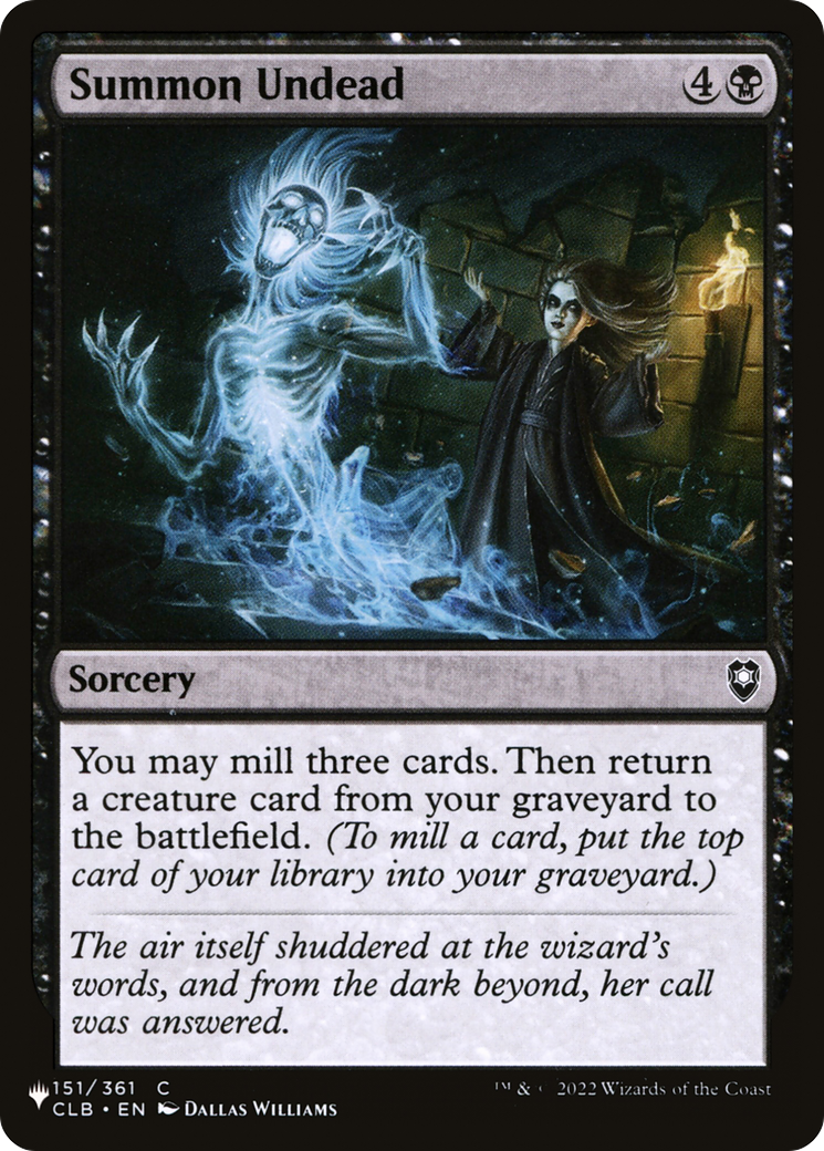 Summon Undead (LIST-151/361) [The List]
