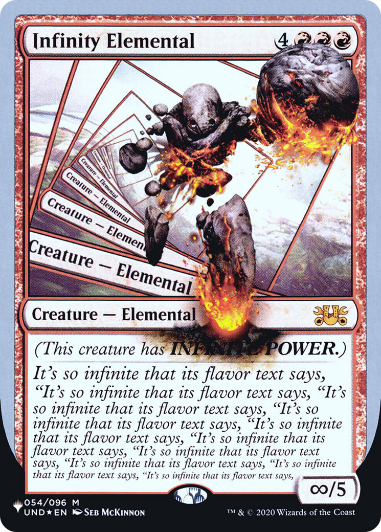 Infinity Elemental (LIST-054/096) [The List (Unfinity Foil Edition)] Foil