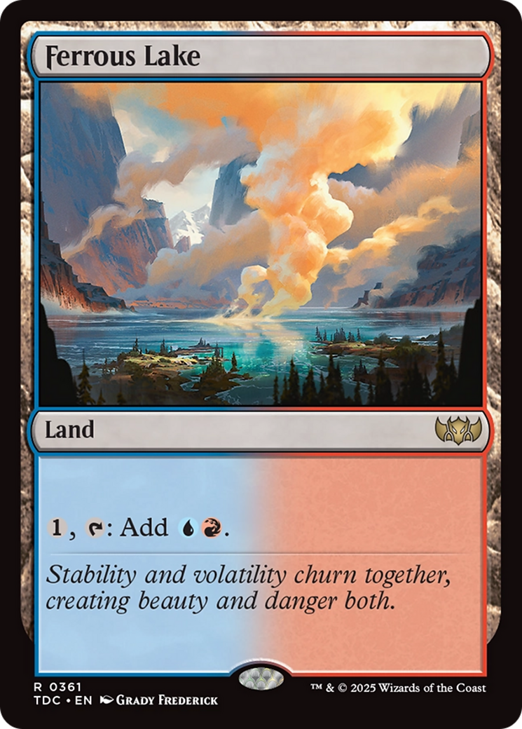 Ferrous Lake (TDC-361) [Commander: Tarkir: Dragonstorm]
