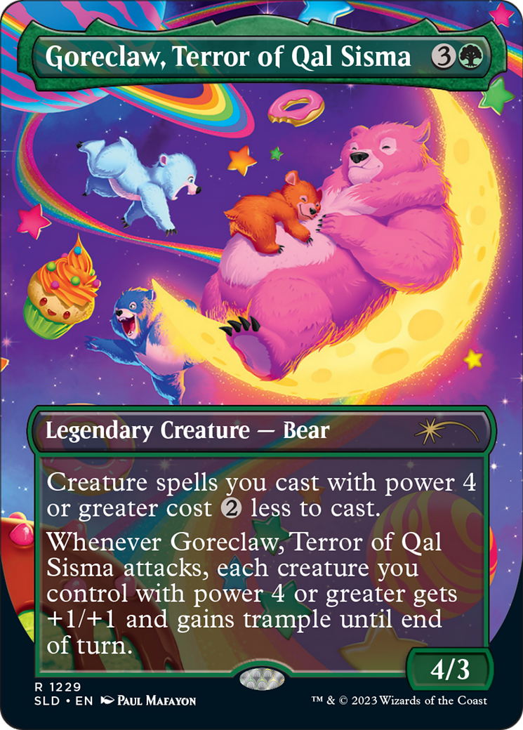Goreclaw, Terror of Qal Sisma (SLD-1229) (Borderless) [Secret Lair Drop] Foil