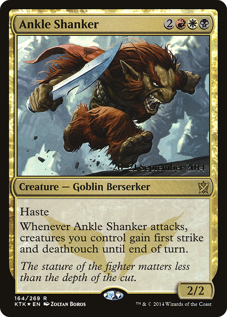 Ankle Shanker (PRE-164) [Khans of Tarkir Promos] Foil