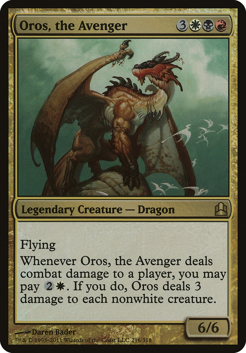 Oros, the Avenger (Commander) (OVER-216) [Commander 2011 Oversized] Foil