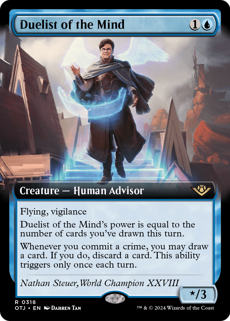 Duelist of the Mind (Extended Art) (OTJ-318) [Outlaws of Thunder Junction]