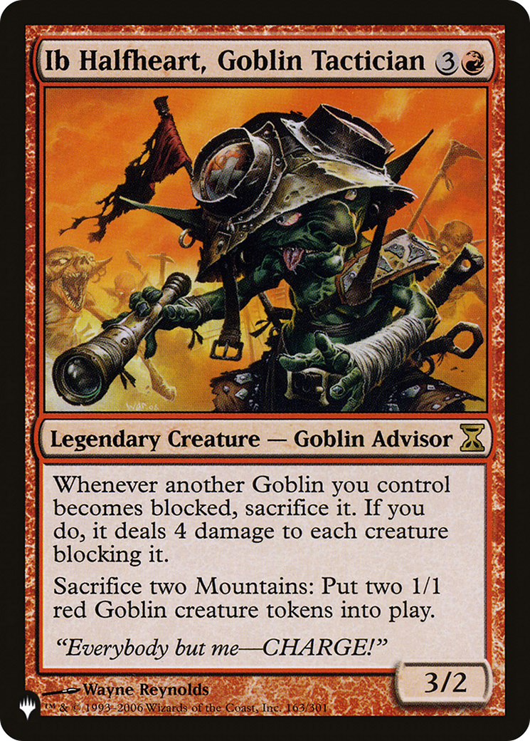 Ib Halfheart, Goblin Tactician (LIST-163/301) [The List]
