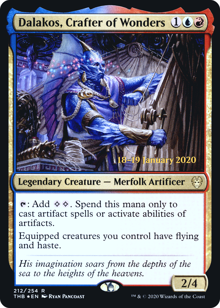 Dalakos, Crafter of Wonders (PRE-212) [Theros Beyond Death Promos] Foil
