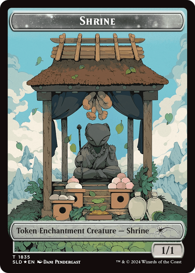 Shrine Token (Rainbow Foil) (SLD-1835) [Secret Lair Drop] Foil