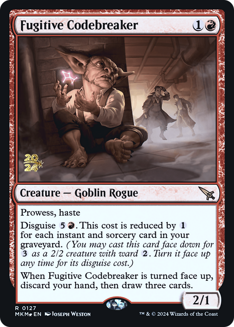 Fugitive Codebreaker (PRE-127) [Murders at Karlov Manor Promos] Foil