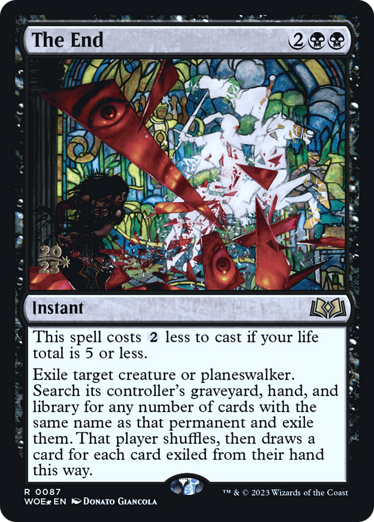 The End (PRE-087) [Wilds of Eldraine Promos] Foil