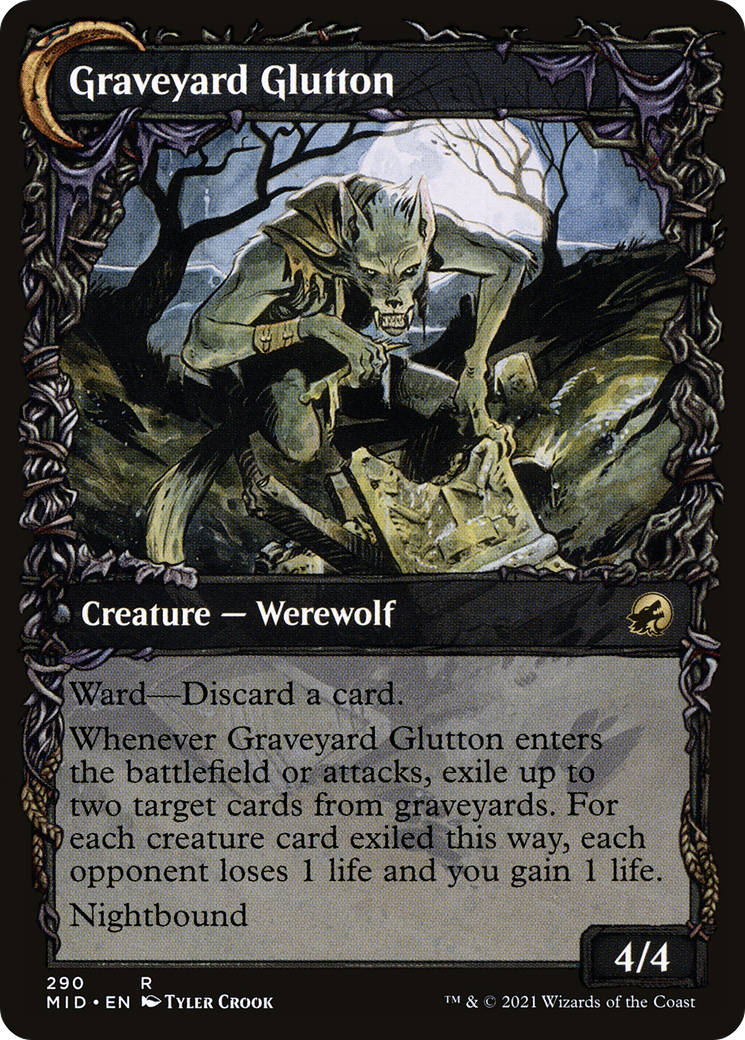 Graveyard Trespasser (Showcase) (MID-290) [Innistrad: Midnight Hunt]