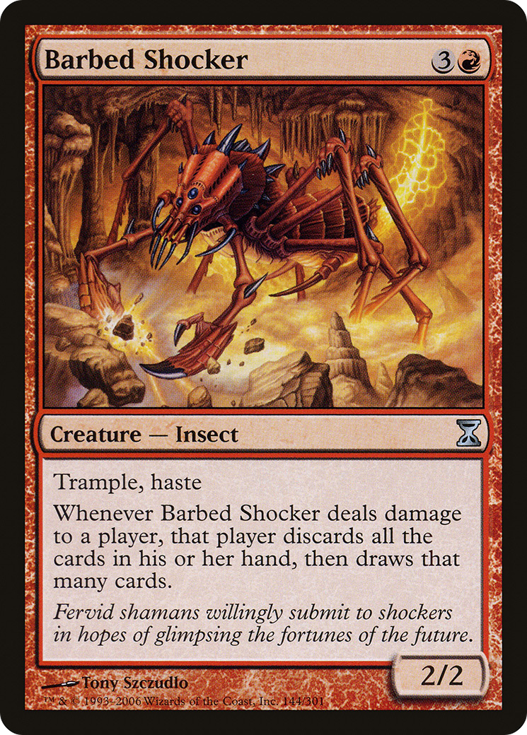 Barbed Shocker (TSP-144) [Time Spiral] Foil