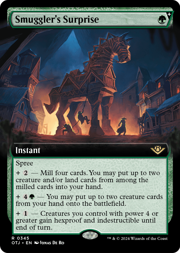 Smuggler's Surprise (Extended Art) (OTJ-345) [Outlaws of Thunder Junction] Foil