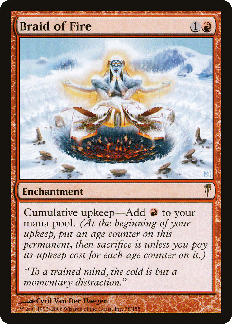 Braid of Fire (CSP-078) [Coldsnap] Foil