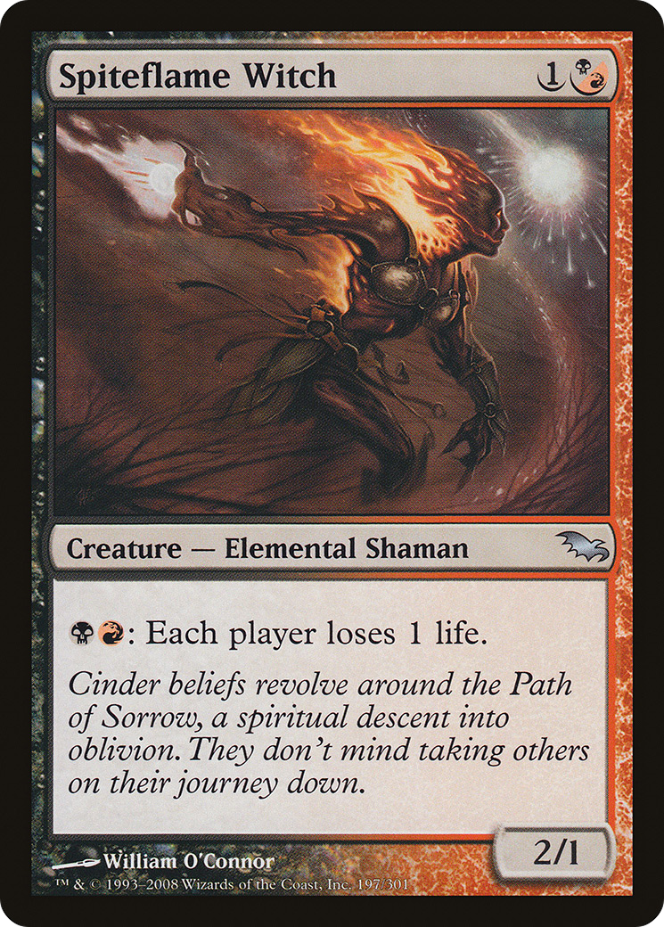 Spiteflame Witch (SHM-197) [Shadowmoor] Foil