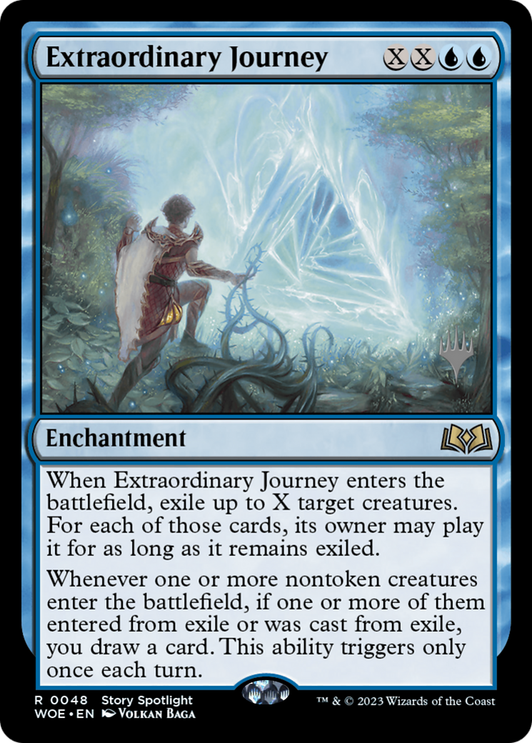 Extraordinary Journey (PPWOE-048) [Promo Pack: Wilds of Eldraine Promos] Foil