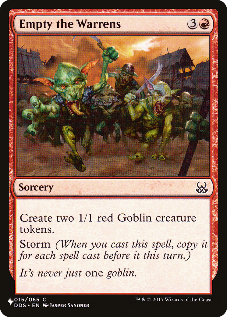 Empty the Warrens (LIST-015/065) [The List]