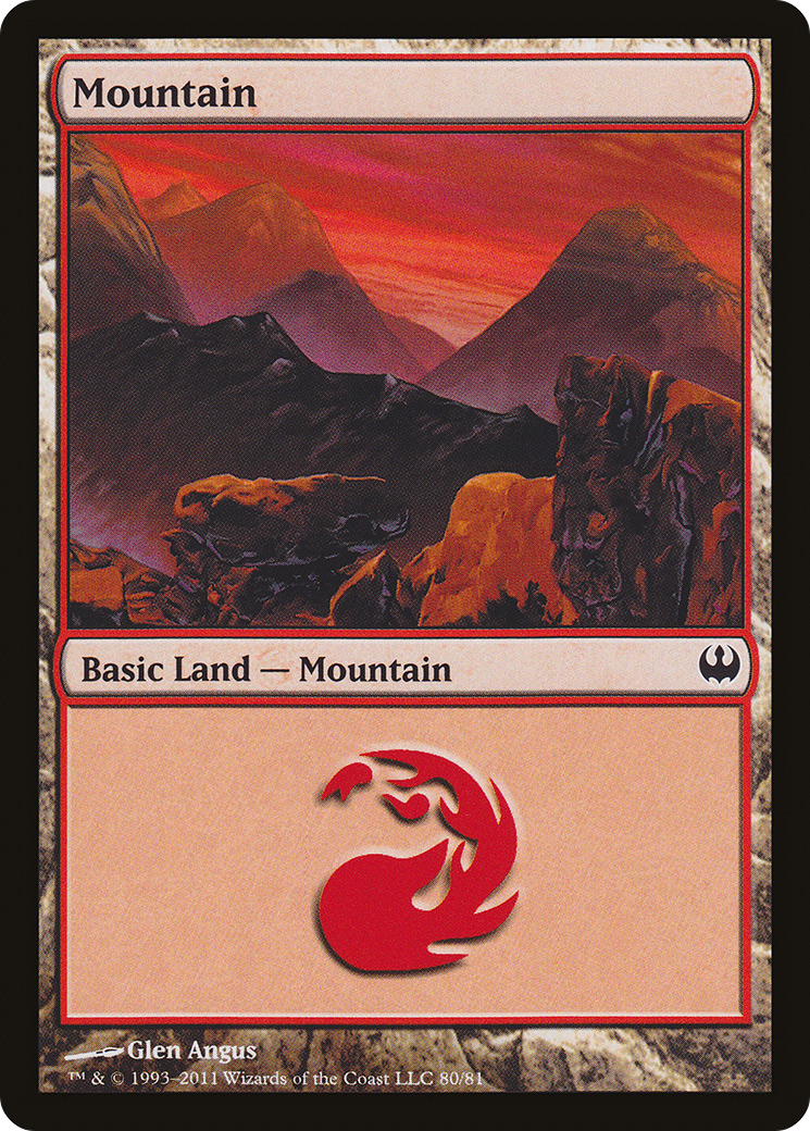 Mountain (DDG-080) [Duel Decks: Knights vs. Dragons]