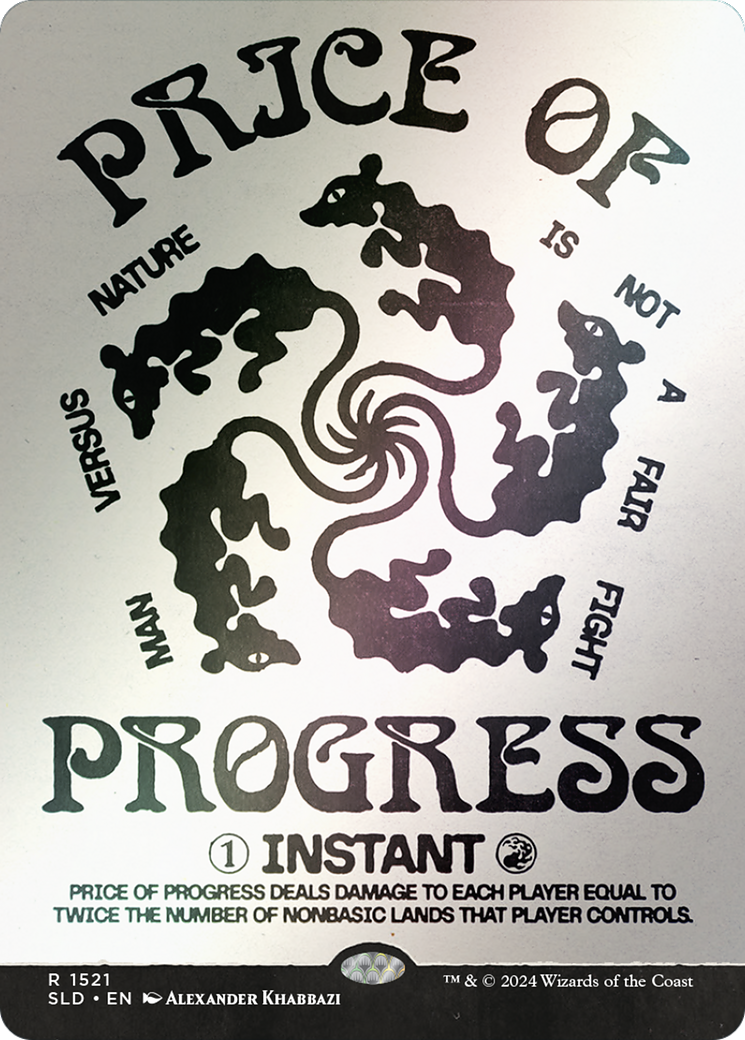 Price of Progress (Rainbow Foil) (SLD-1521) (Showcase) (Borderless) [Secret Lair Drop] Foil