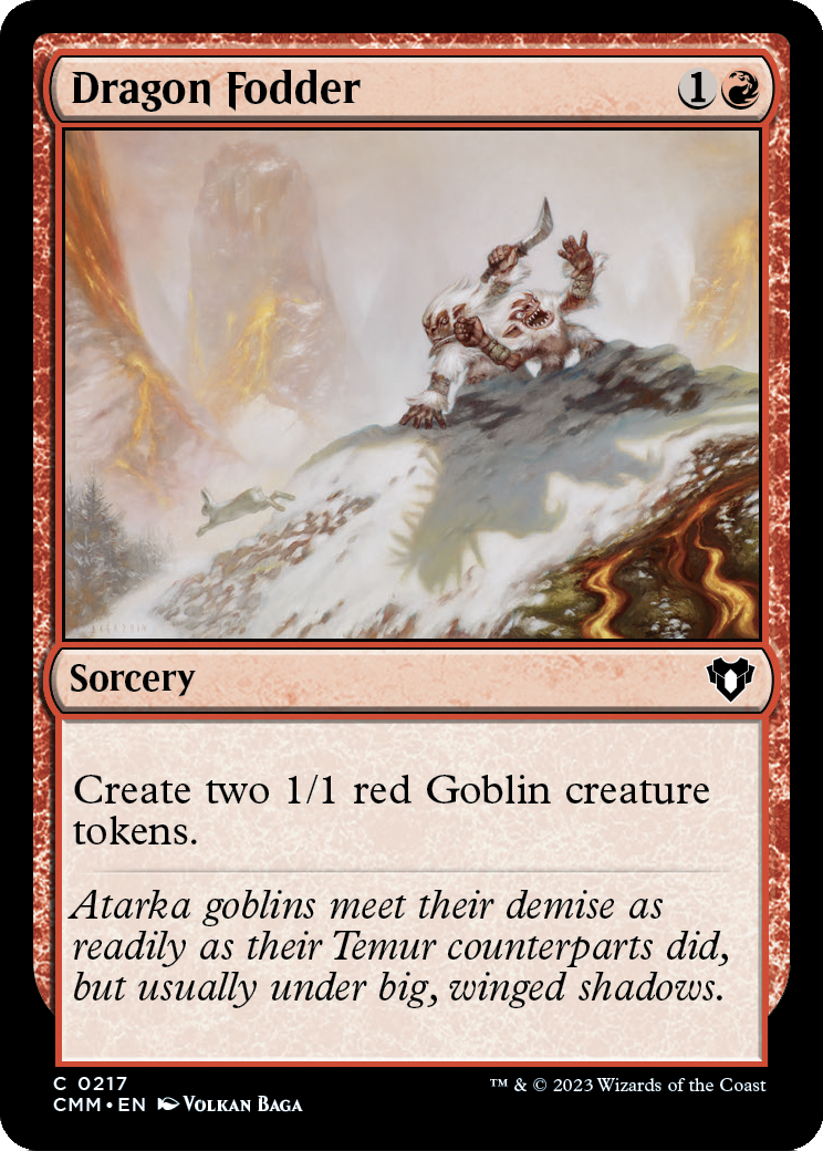 Dragon Fodder (CMM-217) [Commander Masters] Foil