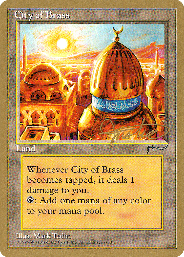City of Brass - 1996 Mark Justice (ARN) [Pro Tour Collector Set]