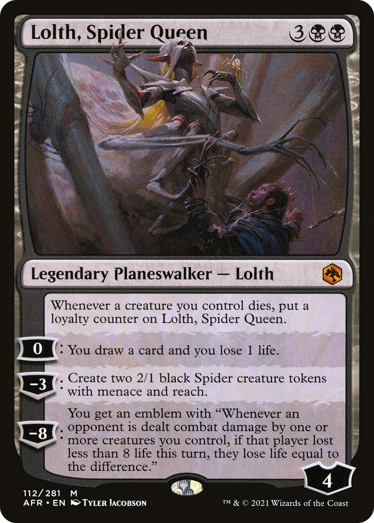 Lolth, Spider Queen (AFR-112) [Adventures in the Forgotten Realms] Foil