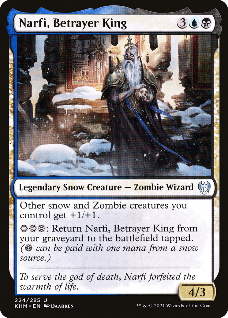 Narfi, Betrayer King (KHM-224) [Kaldheim] Foil