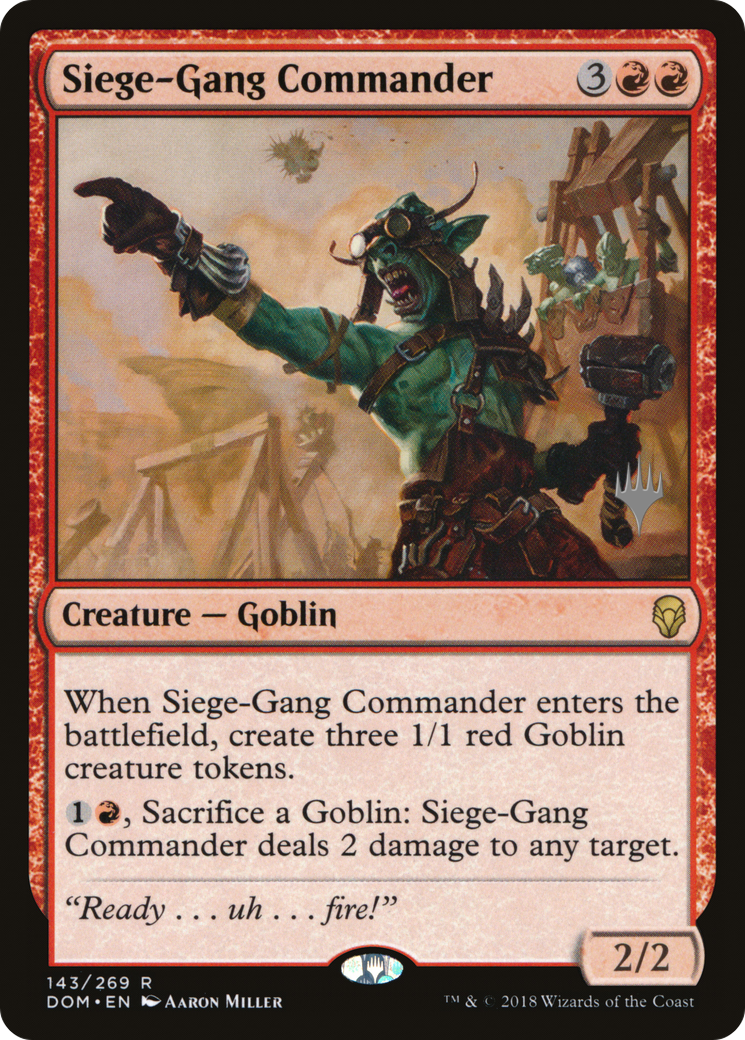 Siege-Gang Commander (PPM20-143) [Promo Pack: Dominaria Promos]