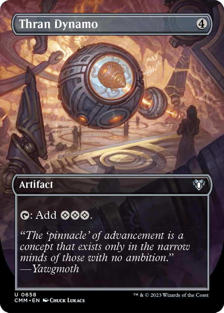 Thran Dynamo (Borderless) (CMM-658) [Commander Masters] Foil