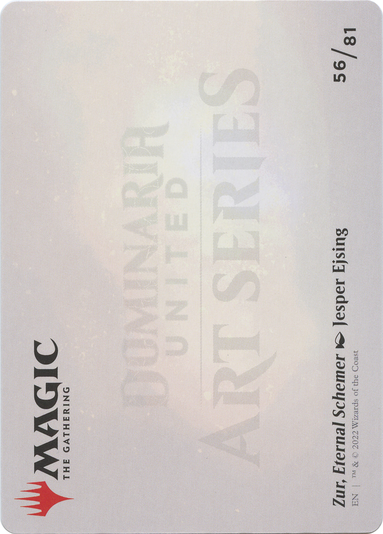 Zur, Eternal Schemer // Zur, Eternal Schemer (ADMU-056) (Borderless) [Dominaria United Art Series] Foil