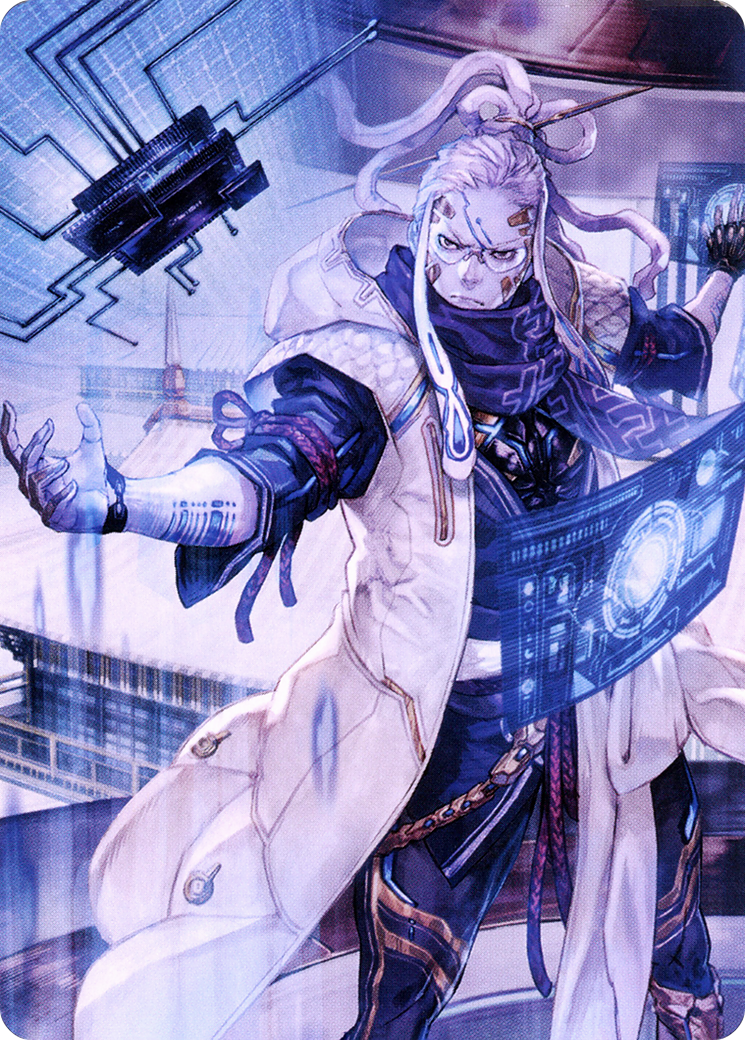 Tameshi, Reality Architect // Tameshi, Reality Architect (ANEO-053) (Borderless) [Neon Dynasty Art Series]