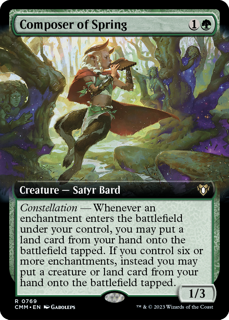 Composer of Spring (Extended Art) (CMM-769) [Commander Masters]