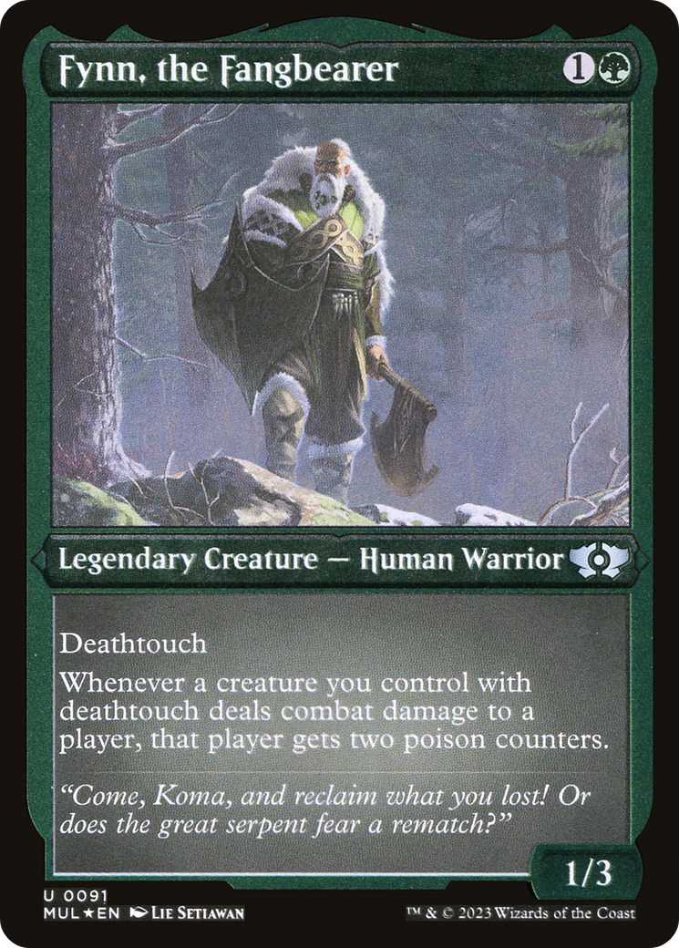Fynn, the Fangbearer (Foil Etched) (MUL-091) [Multiverse Legends] Foil