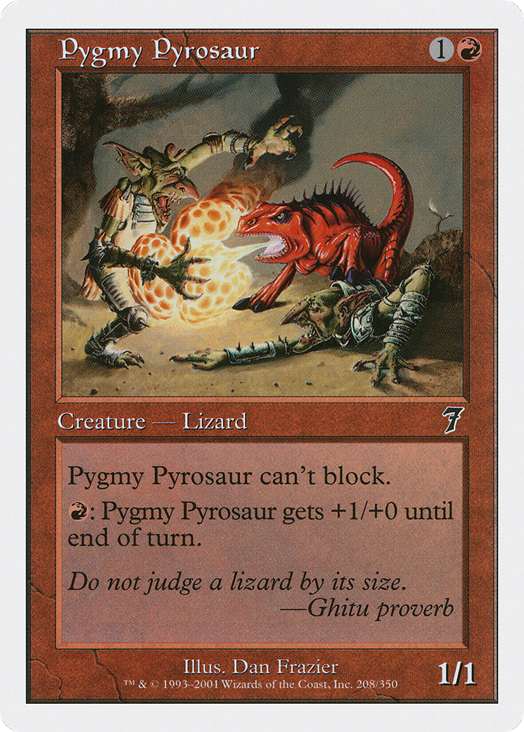 Pygmy Pyrosaur (7ED-208) [7th Edition]
