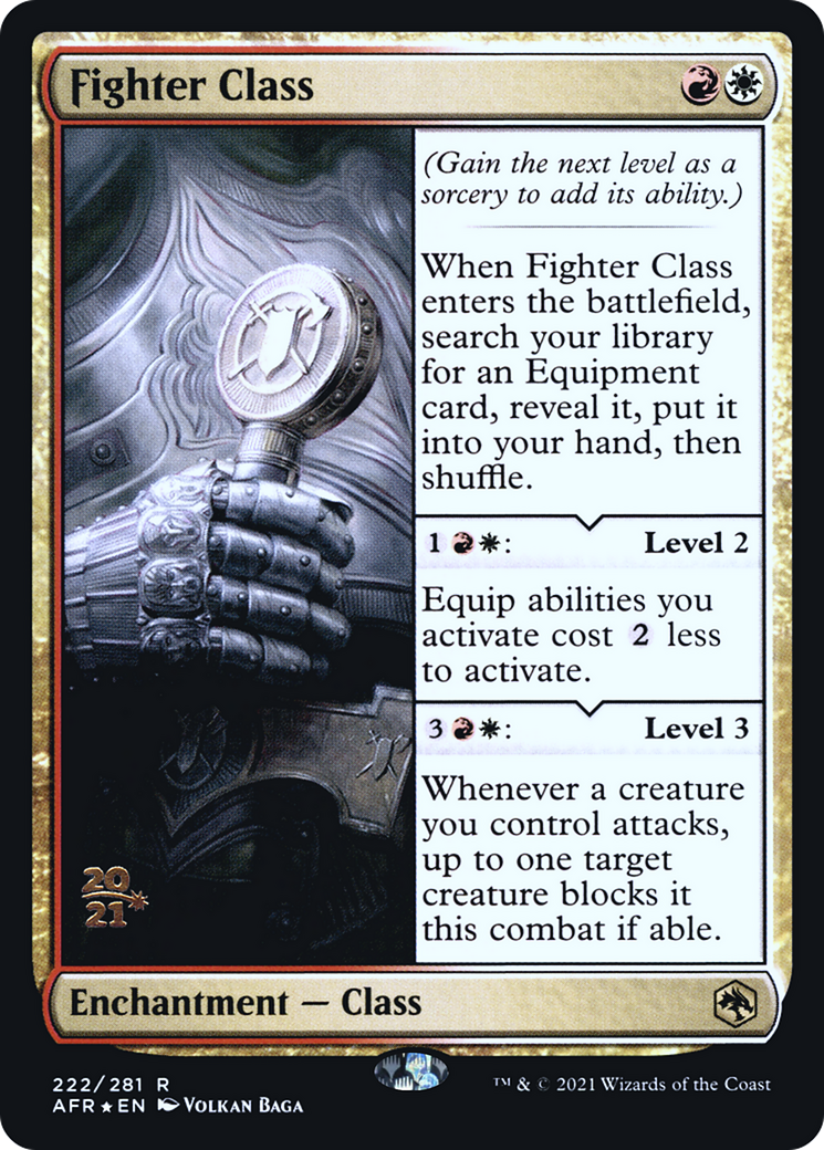 Fighter Class (PRE-222) [Adventures in the Forgotten Realms Promos] Foil
