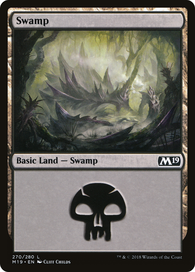 Swamp (270) - Foil [Core Set 2019]